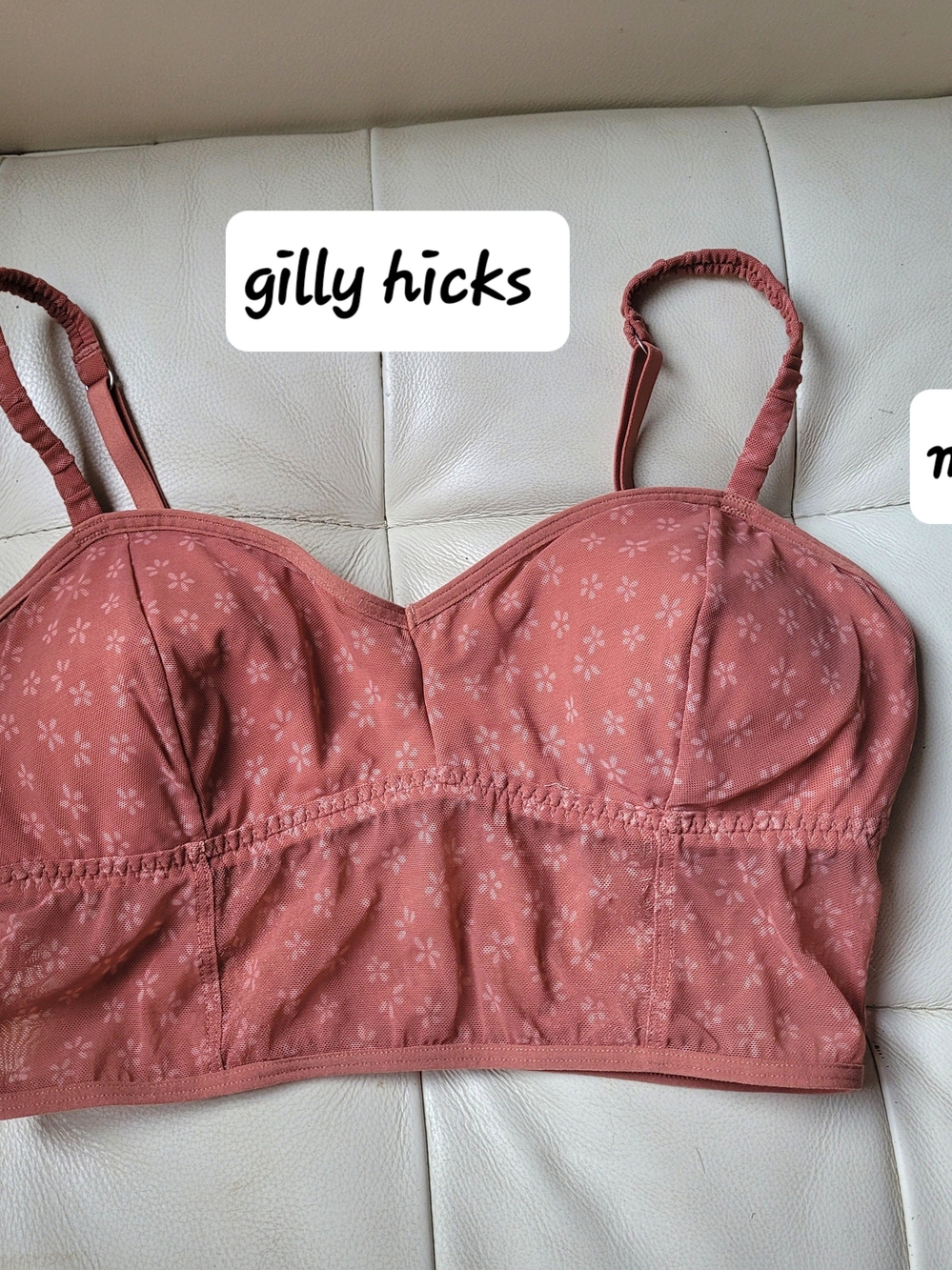 Gilly Hicks Rosewood Floral Longline Bralette